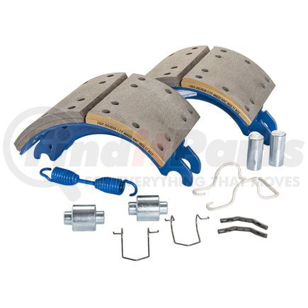 GG4692DQUJ by HALDEX - Drum Brake Shoe Kit - Rear, New, 2 Brake Shoes, with Hardware