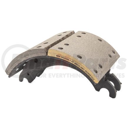 GG4692DQUR by HALDEX - Drum Brake Shoe and Lining Assembly - Rear, without Hardware, for use with Dana FC