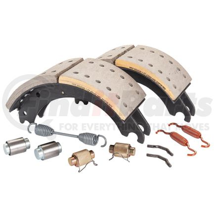 GG4704QG by HALDEX - Drum Brake Shoe Kit - Remanufactured, Rear, with Hardware, for Meritor "Q" Plus Applications