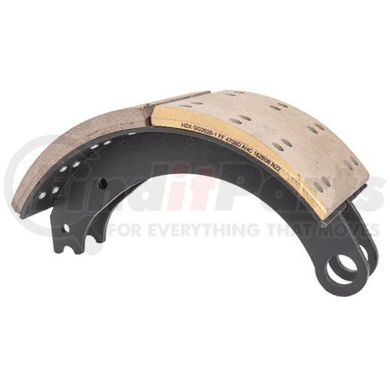 GG4708ETR by HALDEX - Drum Brake Shoe and Lining Assembly - Rear, Relined, 1 Brake Shoe, without Hardware, for use with Eaton "ES" for Meritor "P" Applications