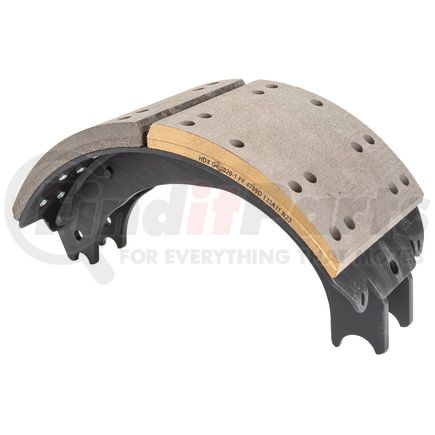 GG4709ESR by HALDEX - Drum Brake Shoe and Lining Assembly - Rear, without Hardware, for use with Eaton "ES"