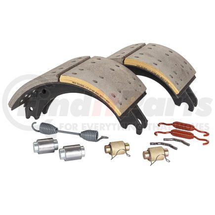 GG4710QG by HALDEX - Drum Brake Shoe Kit - Remanufactured, Rear, with Hardware, for Meritor "Q" Plus Applications