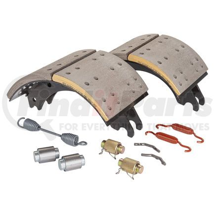 GG4710QJ2 by HALDEX - Drum Brake Shoe Kit - Front, New, 2 Brake Shoes, with Hardware, for Meritor "Q" Plus Applications