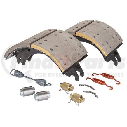 GG4710QJ2 by HALDEX - Drum Brake Shoe Kit - Front, New, 2 Brake Shoes, with Hardware, for Meritor "Q" Plus