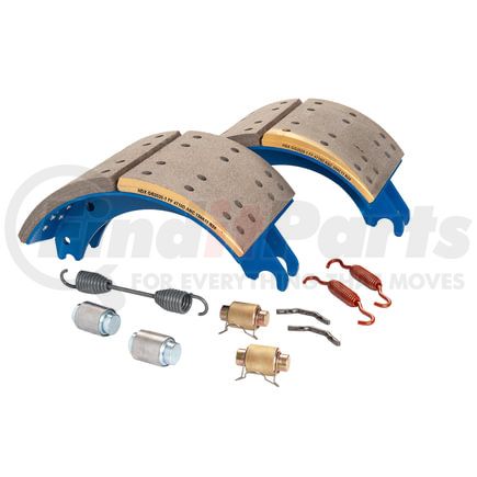 GG4710QJ by HALDEX - Drum Brake Shoe Kit - Front, New, 2 Brake Shoes, with Hardware, for Meritor "Q" Plus Applications