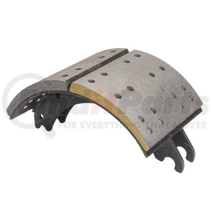 GG4710QR by HALDEX - Drum Brake Shoe and Lining Assembly - Rear, without Hardware, for use with Meritor "Q" Plus