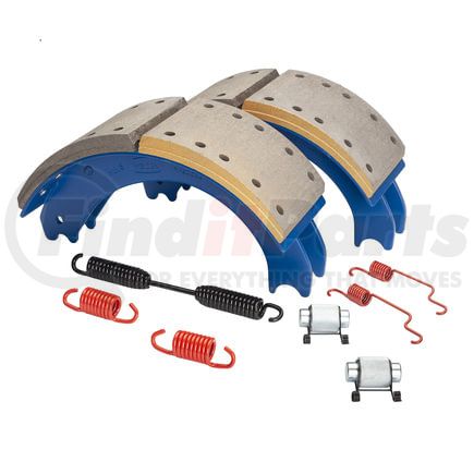 GG4725ES2J by HALDEX - Drum Brake Shoe Kit - Front, New, 2 Brake Shoes, with Hardware, for Eaton "ESII" Applications