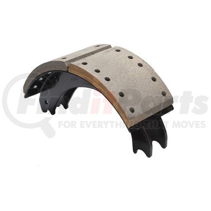 GG4725ES2R by HALDEX - Drum Brake Shoe and Lining Assembly - Front, without Hardware, for use with Eaton "ESII"