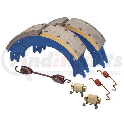 GG4729DQJ by HALDEX - Drum Brake Shoe Kit - Rear, New, 2 Brake Shoes, with Hardware, FMSI 4729