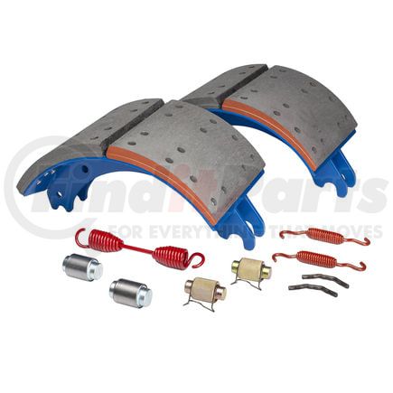 GP4711QJ by HALDEX - Drum Brake Shoe Kit - New, 2 Shoe, Gripper Kit with Hardware