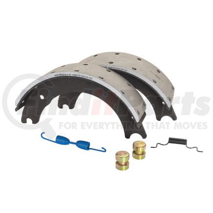 GR1308EG by HALDEX - Drum Brake Shoe Kit - Remanufactured, Front, with Hardware, for Eaton Applications