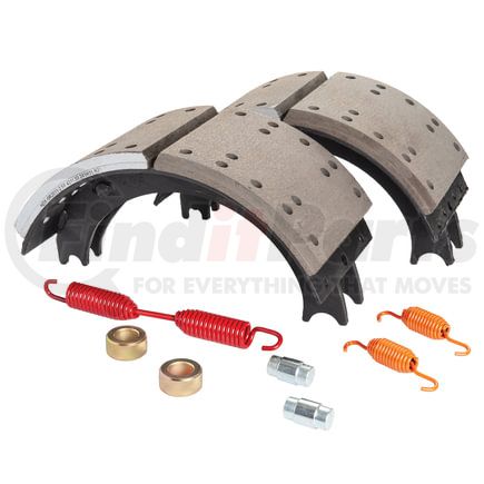 GR4311EG by HALDEX - Drum Brake Shoe Kit - Remanufactured, Rear, Relined, 2 Brake Shoes, with Hardware