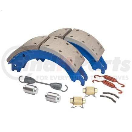 GR4703QJ by HALDEX - Drum Brake Shoe Kit - Rear, New, 2 Brake Shoes, with Hardware, FMSI 4703, for Meritor "Q" Plus Applications