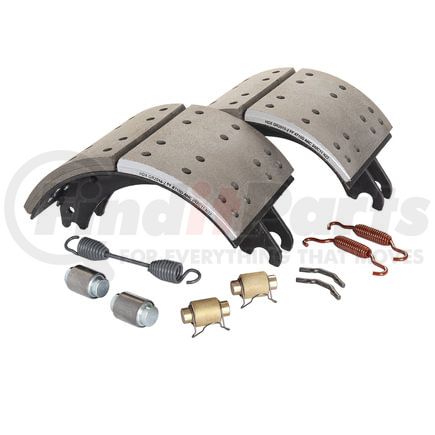 GR4710QG by HALDEX - Drum Brake Shoe Kit - Remanufactured, Rear, with Hardware, for Meritor "Q" Plus Applications