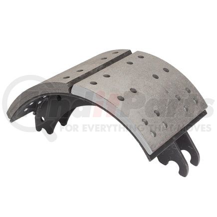 GR4710QR by HALDEX - Drum Brake Shoe and Lining Assembly - Rear, without Hardware, for use with Meritor "Q" Plus