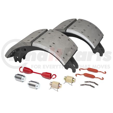 GR4711QG by HALDEX - Drum Brake Shoe Kit - Remanufactured, Rear, with Hardware, for Meritor "Q" Plus Applications