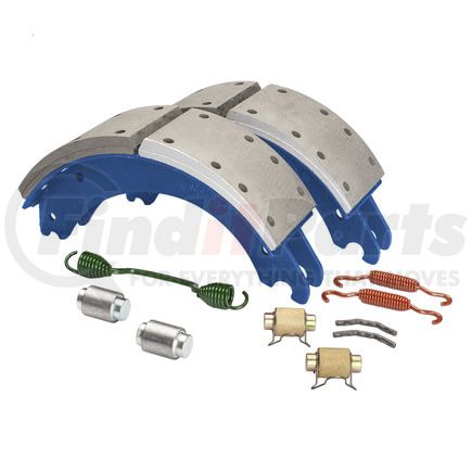 GR4720QJ by HALDEX - Drum Brake Shoe Kit - Rear, New, 2 Brake Shoes, with Hardware, for Meritor "Q" Plus Applications