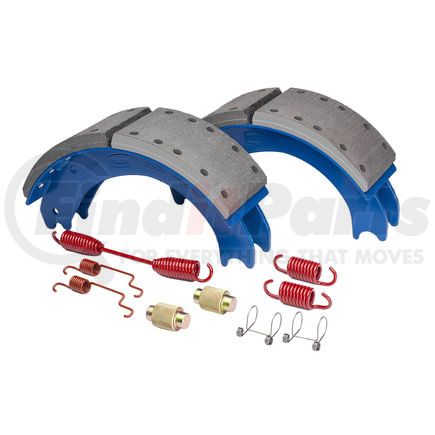 GR4719ES2J by HALDEX - Drum Brake Shoe Kit - Front, New, 2 Brake Shoes, with Hardware, for Eaton "ESII" Applications