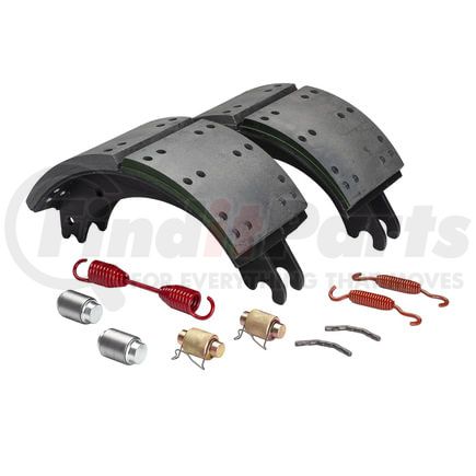 GZ4707QG by HALDEX - Drum Brake Shoe Kit - Remanufactured, Rear, with Hardware, for Meritor "Q" Plus Applications