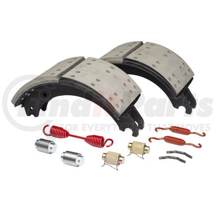 HV774515QG by HALDEX - Drum Brake Shoe Kit - Remanufactured, Rear, with Hardware, for use with Meritor "Q" Current Design