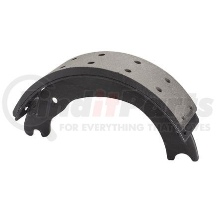 HV761443ER by HALDEX - Drum Brake Shoe and Lining Assembly - Rear, without Hardware, for use with Eaton "ES"