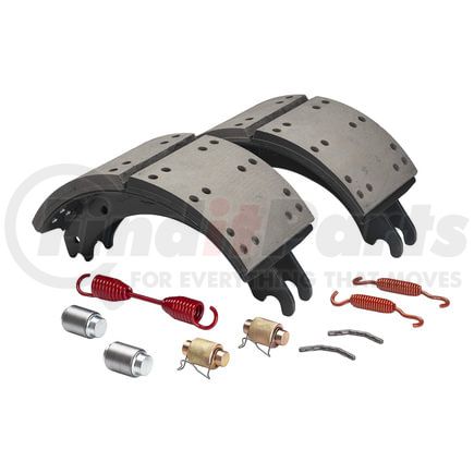 HV774707QJ by HALDEX - Drum Brake Shoe Kit - Rear, New, 2 Brake Shoes, with Hardware, for Meritor "Q" Plus