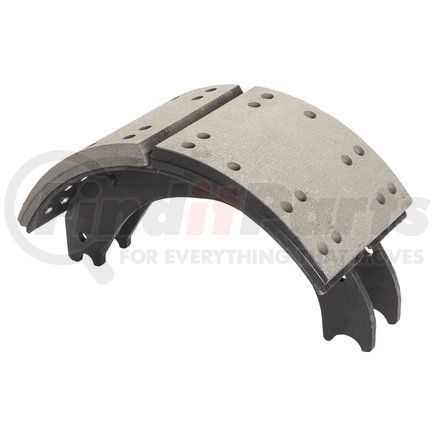 HV774709ES2R by HALDEX - Drum Brake Shoe and Lining Assembly - Rear, without Hardware, for use with Eaton "ESII"