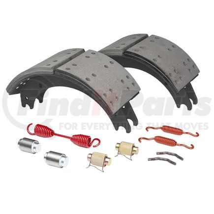 HV884515QJ by HALDEX - Drum Brake Shoe Kit - Rear, New, with Hardware, for use with Meritor "Q" Current Design