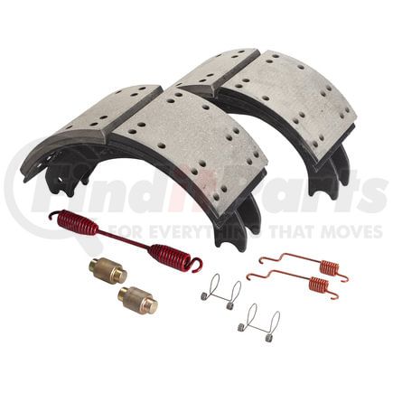 HV774709ES2G by HALDEX - Drum Brake Shoe Kit - Remanufactured, Rear, with Hardware, for Eaton "ESII" Applications