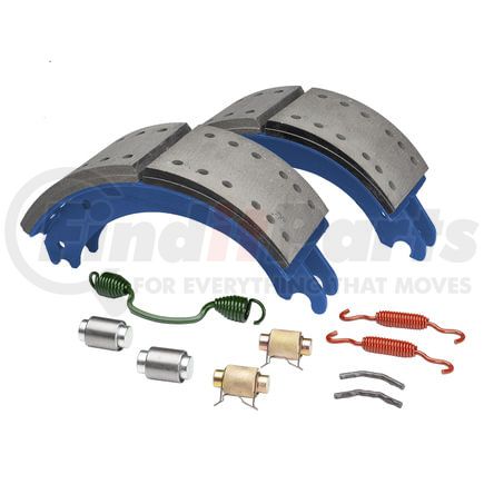 HV884715QJ by HALDEX - Drum Brake Shoe Kit - Rear, New, 2 Brake Shoes, with Hardware, for Meritor "Q" Plus Applications