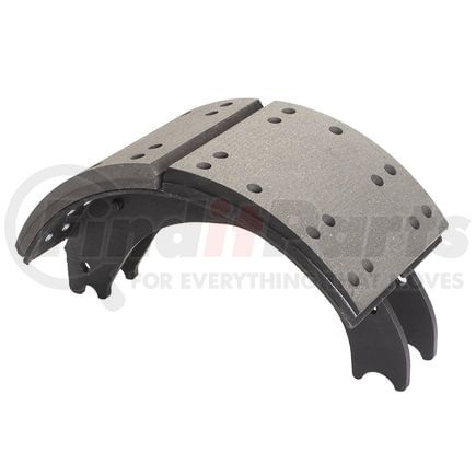 HV884709ES2R by HALDEX - Drum Brake Shoe and Lining Assembly - Rear, without Hardware, for use with Eaton "ESII"