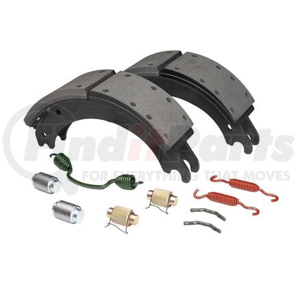 HV884720QG by HALDEX - Drum Brake Shoe Kit - Remanufactured, Rear, with Hardware, for Meritor "Q" Plus Applications