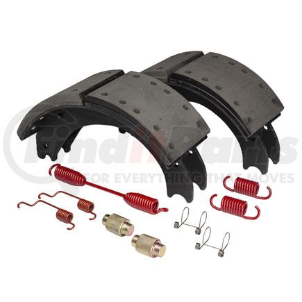 HV884725ES2G by HALDEX - Drum Brake Shoe Kit - Remanufactured, Rear, Relined, with Hardware, for Eaton "ESII"