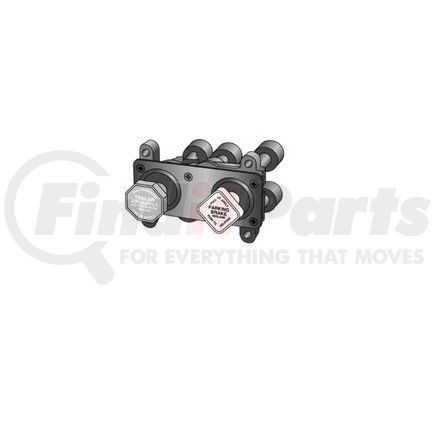 KN20602 by HALDEX - Manifold Dash Valve - Horizontal Mounting, Air Supply and Parking Brake, 1/4 in. Ports