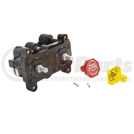 KN20606 by HALDEX - Manifold Dash Valve - Horizontal Mounting, Air Supply and Parking Brake, 1/4 in. Ports, OEM N4400EE - N4400M