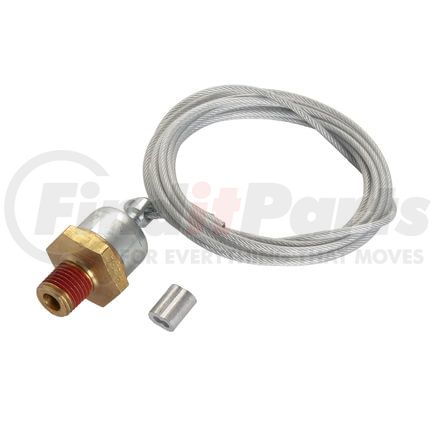 KN21008 by HALDEX - Air Brake Reservoir Drain Valve - Manual Drain Valve, With Cable, 96 in. Cable