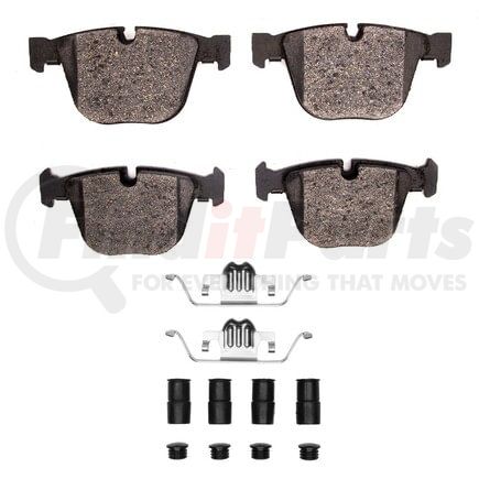 1551-0919-02 by DYNAMIC FRICTION COMPANY - 5000 Advanced Pads - Low-Metallic and Hardware Kit