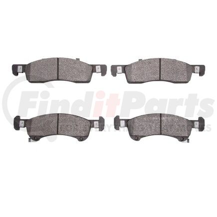 1551-0934-00 by DYNAMIC FRICTION COMPANY - 5000 Advanced Brake Pads - Semi Metallic