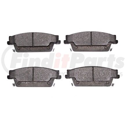 1551-1020-00 by DYNAMIC FRICTION COMPANY - 5000 Advanced Brake Pads - Low Metallic