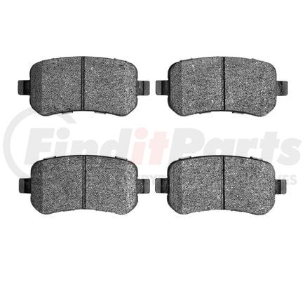 1551-1021-00 by DYNAMIC FRICTION COMPANY - 5000 Advanced Brake Pads - Ceramic