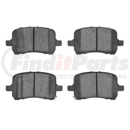 1551-1028-00 by DYNAMIC FRICTION COMPANY - 5000 Advanced Brake Pads - Low Metallic