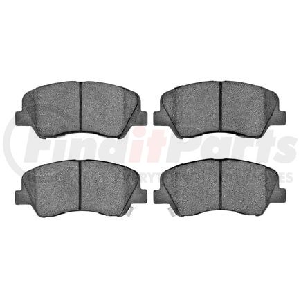 1551-1593-00 by DYNAMIC FRICTION COMPANY - 5000 Advanced Brake Pads - Ceramic