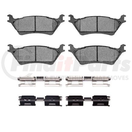 1551-1602-01 by DYNAMIC FRICTION COMPANY - 5000 Advanced Pads - Ceramic and Hardware Kit