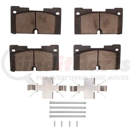 1310-2173-01 by DYNAMIC FRICTION COMPANY - DFC 3000 Ceramic Brake Pads and Hardware Kit