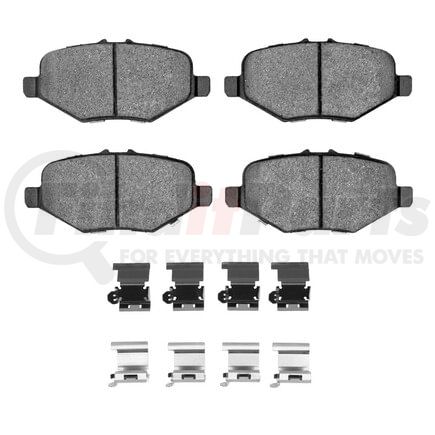 1551-1612-01 by DYNAMIC FRICTION COMPANY - 5000 Advanced Pads - Ceramic and Hardware Kit