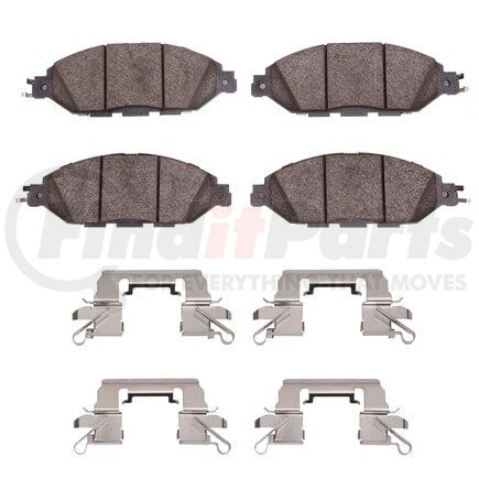 1551-1649-01 by DYNAMIC FRICTION COMPANY - 5000 Advanced Pads - Ceramic and Hardware Kit