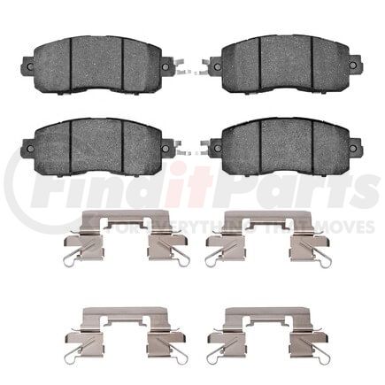 1551-1650-01 by DYNAMIC FRICTION COMPANY - 5000 Advanced Pads - Ceramic and Hardware Kit