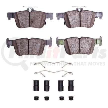 1551-1665-11 by DYNAMIC FRICTION COMPANY - DFC 5000 Advanced Brake Pads - Ceramic and Hardware Kit