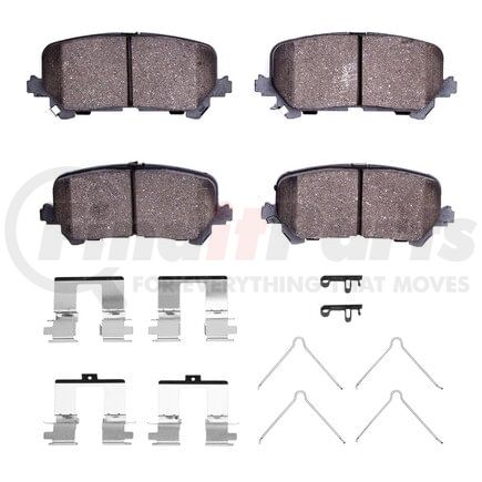 1551-1724-01 by DYNAMIC FRICTION COMPANY - 5000 Advanced Pads - Ceramic and Hardware Kit