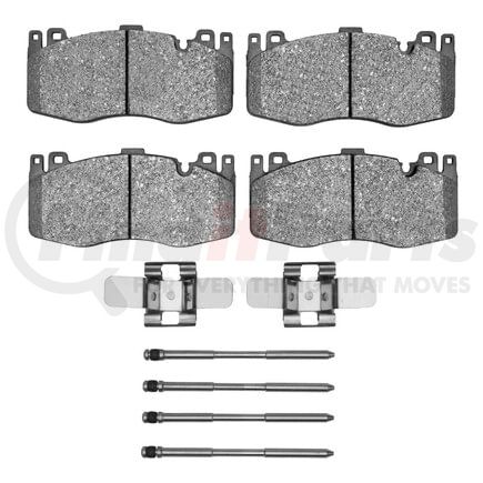 1551-1738-01 by DYNAMIC FRICTION COMPANY - 5000 Advanced Pads - Low-Metallic and Hardware Kit